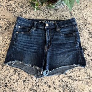 American Eagle Outfitters Women's Deep Indigo Jean Shorts Size 8